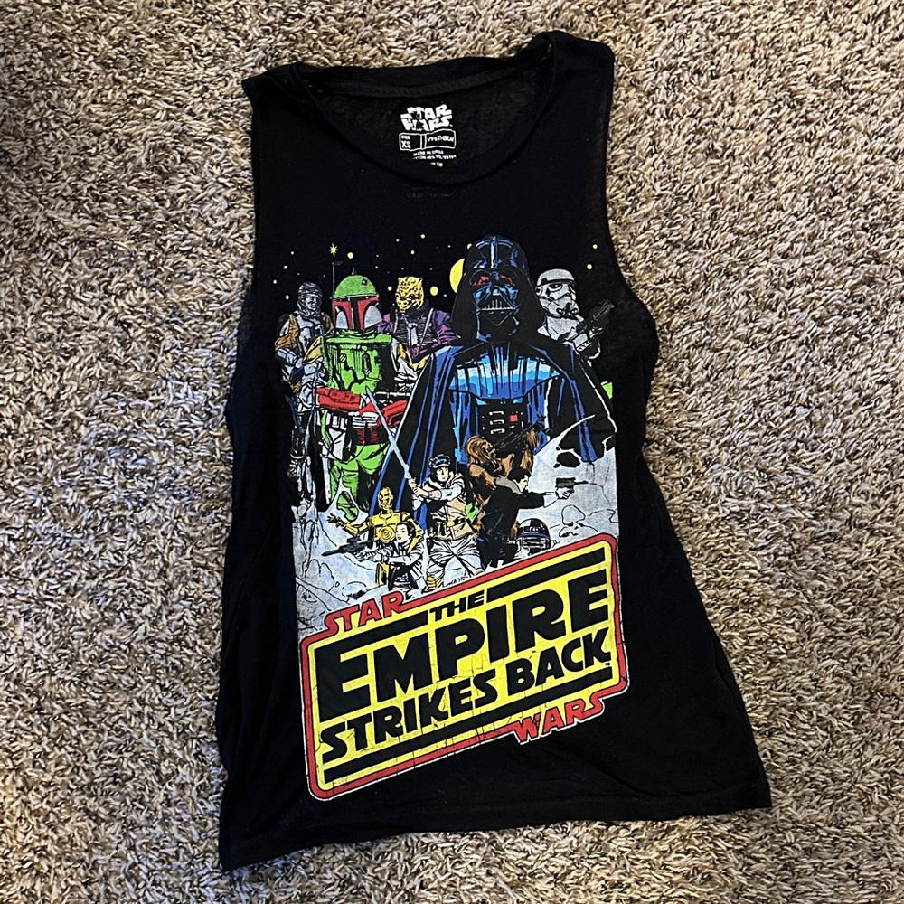 Star Wars Black Empire Strikes Back workout Tank Top